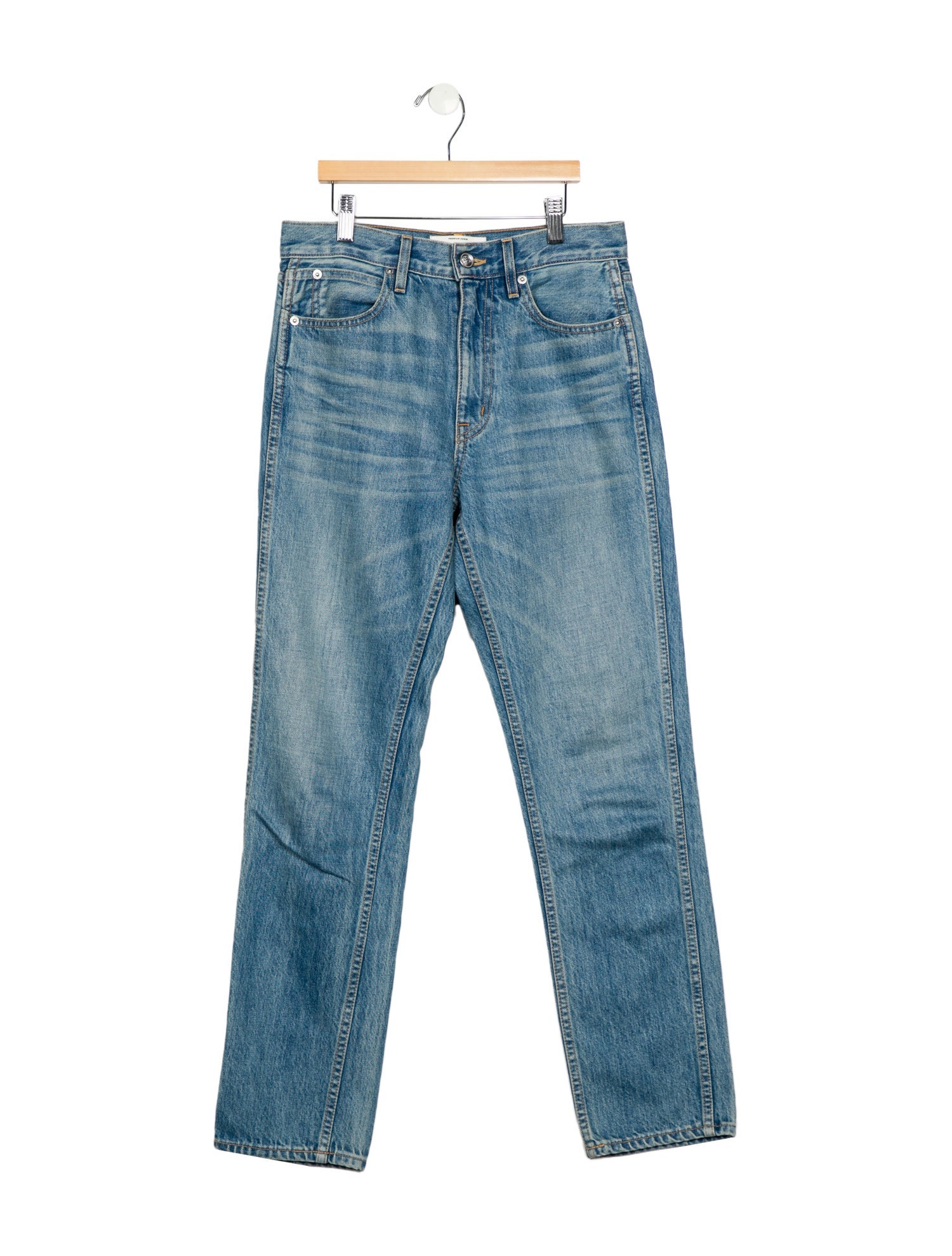 SLVRLAKE High-Rise Straight Leg Jeans